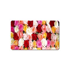 Rose Color Beautiful Flowers Magnet (name Card) by Ket1n9