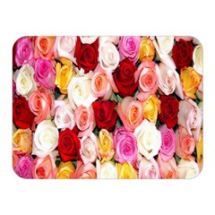 Rose Color Beautiful Flowers Two Sides Premium Plush Fleece Blanket (mini) by Ket1n9