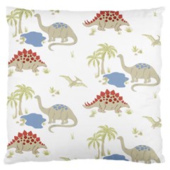 Dinosaur Art Pattern Standard Premium Plush Fleece Cushion Case (one Side) by Ket1n9