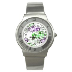 Horse-horses-animal-world-green Stainless Steel Watch by Ket1n9