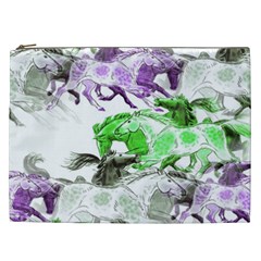 Horse-horses-animal-world-green Cosmetic Bag (xxl) by Ket1n9