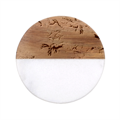 Horse-horses-animal-world-green Classic Marble Wood Coaster (round)  by Ket1n9