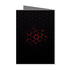 Abstract Pattern Honeycomb Mini Greeting Cards (pkg Of 8)