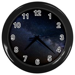 Cosmos-dark-hd-wallpaper-milky-way Wall Clock (black) by Ket1n9