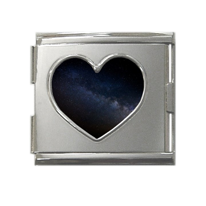 Cosmos-dark-hd-wallpaper-milky-way Mega Link Heart Italian Charm (18mm)