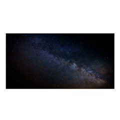 Cosmos-dark-hd-wallpaper-milky-way Satin Shawl 45  X 80 