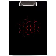 Abstract Pattern Honeycomb A4 Acrylic Clipboard by Ket1n9