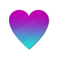 Background-pink-blue-gradient Heart Magnet