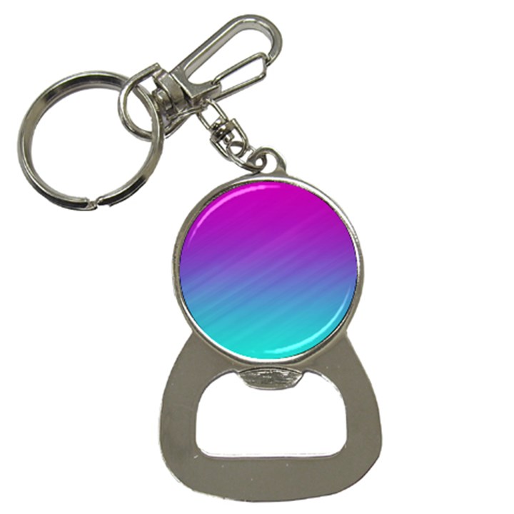 Background-pink-blue-gradient Bottle Opener Key Chain