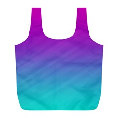 Background-pink-blue-gradient Full Print Recycle Bag (L)