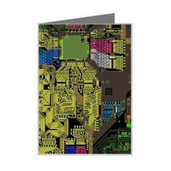 Technology Circuit Board Mini Greeting Card