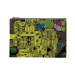 Technology Circuit Board Cosmetic Bag (large) by Ket1n9