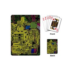 Technology Circuit Board Playing Cards Single Design (mini) by Ket1n9