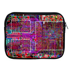 Technology Circuit Board Layout Pattern Apple Ipad 2/3/4 Zipper Cases by Ket1n9