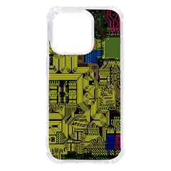 Technology Circuit Board Iphone 14 Pro Tpu Uv Print Case by Ket1n9