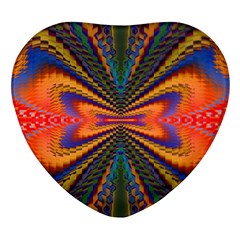 Casanova Abstract Art-colors Cool Druffix Flower Freaky Trippy Heart Glass Fridge Magnet (4 Pack) by Ket1n9