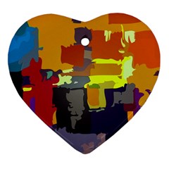 Abstract-vibrant-colour Ornament (heart)