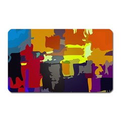 Abstract-vibrant-colour Magnet (rectangular) by Ket1n9