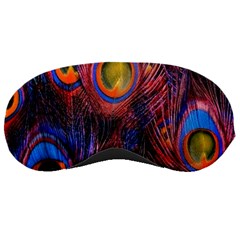 Pretty Peacock Feather Sleep Mask by Ket1n9