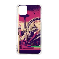 Pink City Retro Vintage Futurism Art Iphone 11 Pro Max 6 5 Inch Tpu Uv Print Case by Ket1n9