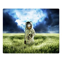 Astronaut Two Sides Premium Plush Fleece Blanket (Large)