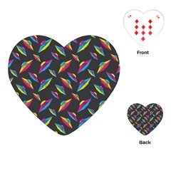 Alien Patterns Vector Graphic Playing Cards Single Design (heart) by Ket1n9