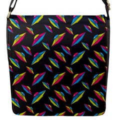 Alien Patterns Vector Graphic Flap Closure Messenger Bag (s) by Ket1n9