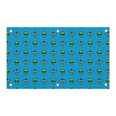 Alien Pattern Banner And Sign 5  X 3  by Ket1n9