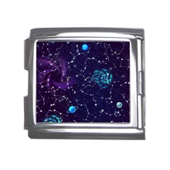 Realistic-night-sky-poster-with-constellations Mega Link Italian Charm (18mm) by Ket1n9