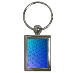 Blue Pattern Plain Cartoon Key Chain (rectangle) by Ket1n9