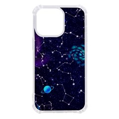 Realistic-night-sky-poster-with-constellations Iphone 13 Pro Tpu Uv Print Case by Ket1n9