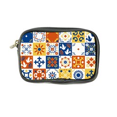 Mexican-talavera-pattern-ceramic-tiles-with-flower-leaves-bird-ornaments-traditional-majolica-style- Coin Purse by Ket1n9