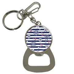 Seamless-marine-pattern Bottle Opener Key Chain by Ket1n9