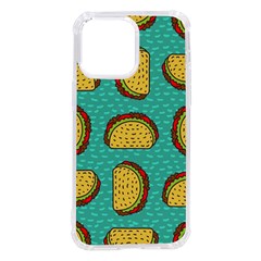 Taco-drawing-background-mexican-fast-food-pattern Iphone 14 Pro Max Tpu Uv Print Case by Ket1n9