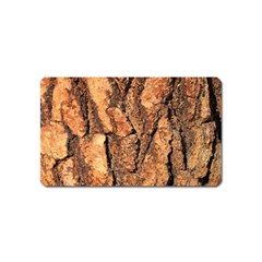 Bark Texture Wood Large Rough Red Wood Outside California Magnet (name Card) by Ket1n9