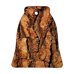 Bark Texture Wood Large Rough Red Wood Outside California Bell Ornament (two Sides) by Ket1n9