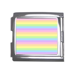 Cute Pastel Rainbow Stripes Mega Link Italian Charm (18mm) by Ket1n9