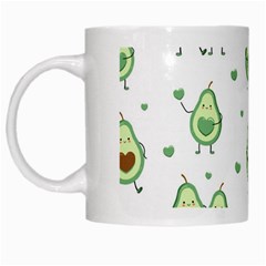 Cute-seamless-pattern-with-avocado-lovers White Mug by Ket1n9