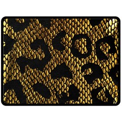 Metallic Snake Skin Pattern Fleece Blanket (Large)