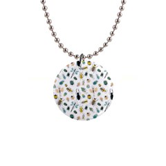 Insect Animal Pattern 1  Button Necklace by Ket1n9