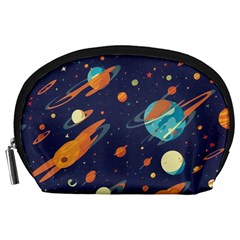 Space Galaxy Planet Universe Stars Night Fantasy Accessory Pouch (large) by Ket1n9