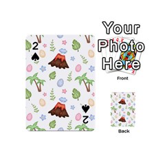 Cute-palm-volcano-seamless-pattern Playing Cards 54 Designs (mini) by Ket1n9