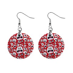 Another Monster Pattern Mini Button Earrings by Ket1n9