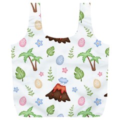 Cute-palm-volcano-seamless-pattern Full Print Recycle Bag (xxxl) by Ket1n9