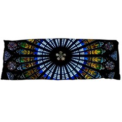 Stained Glass Rose Window In France s Strasbourg Cathedral Body Pillow Case (dakimakura) by Ket1n9