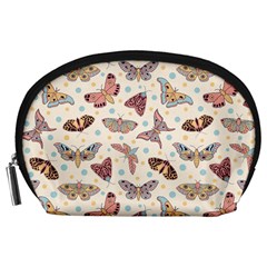 Pattern-with-butterflies-moths Accessory Pouch (large) by Ket1n9