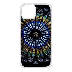 Stained Glass Rose Window In France s Strasbourg Cathedral Iphone 14 Tpu Uv Print Case by Ket1n9