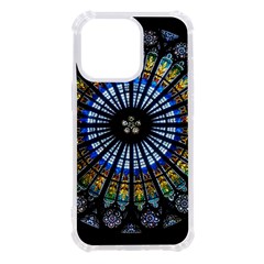 Stained Glass Rose Window In France s Strasbourg Cathedral Iphone 13 Pro Tpu Uv Print Case by Ket1n9