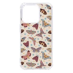 Pattern-with-butterflies-moths Iphone 14 Pro Tpu Uv Print Case by Ket1n9