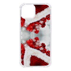 Christmas-background-tile-gifts Iphone 14 Tpu Uv Print Case by Grandong